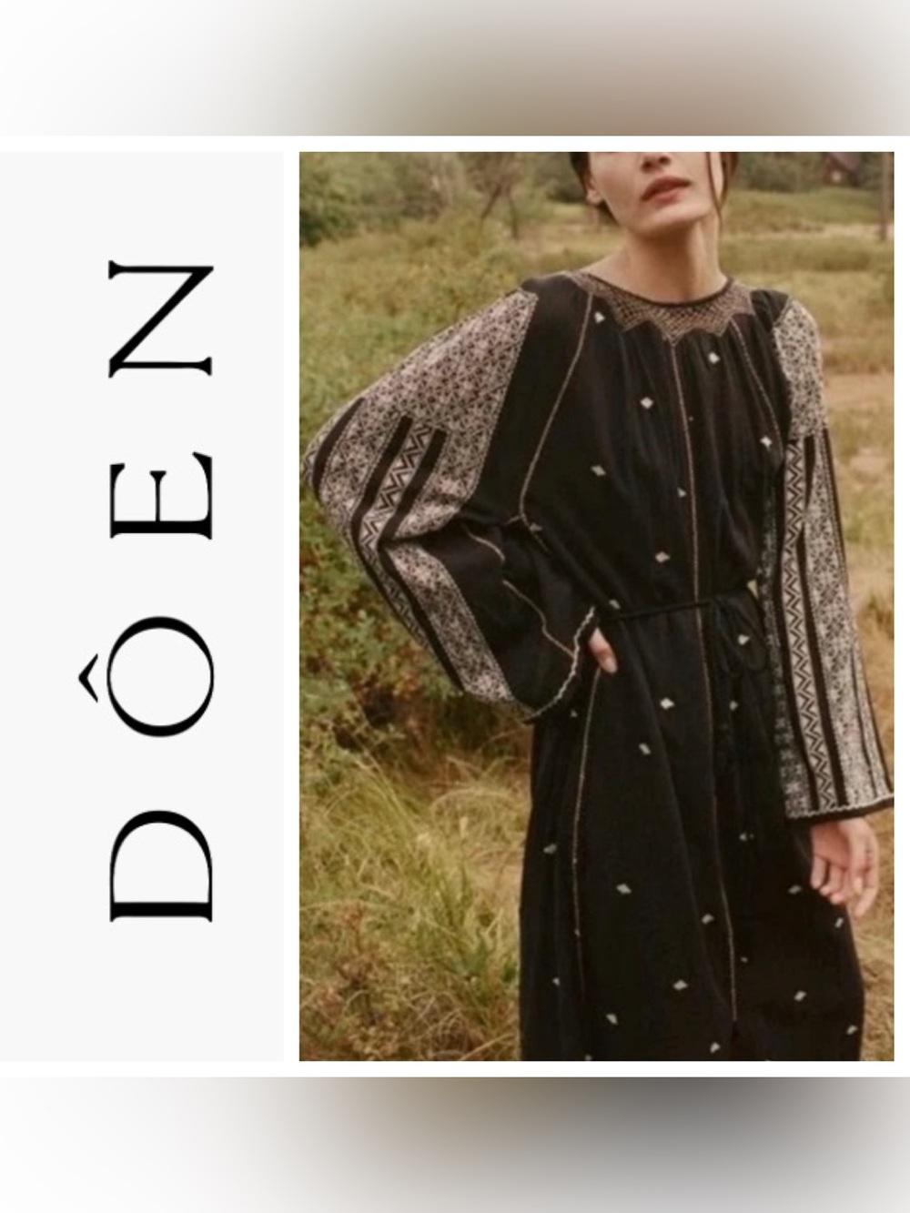 Doen Black Caravan Maxi Dress
